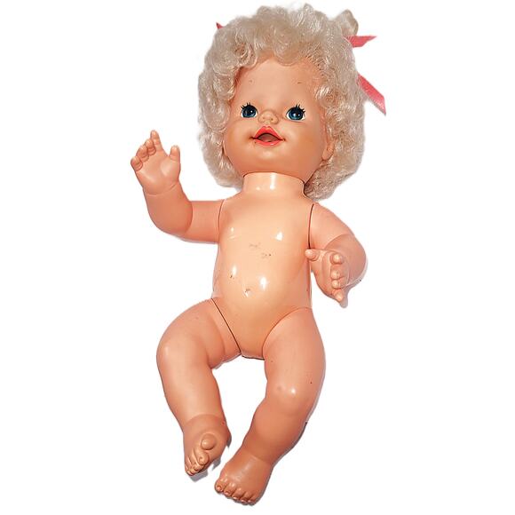 14"  1982 Vintage Baby Alive Baby Doll With Lever on Her Back - Picture 10 of 12